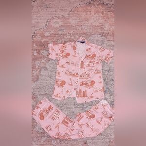 Katie Kime pink Orange Nashville Pajamas Medium